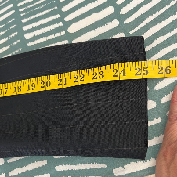 VTG Haggar Gallery Men's 40L Pinstripe Double Breasted Blazer USA Power Jacket - Picture 12 of 14